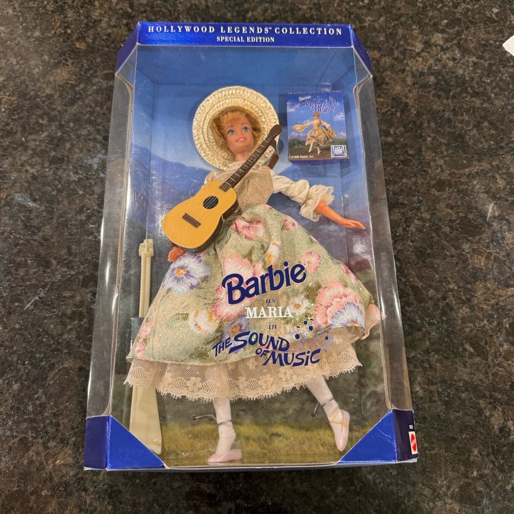 Vintage Mattel Maria Barbie Hollywood Legends Sound of Music Blonde 1995